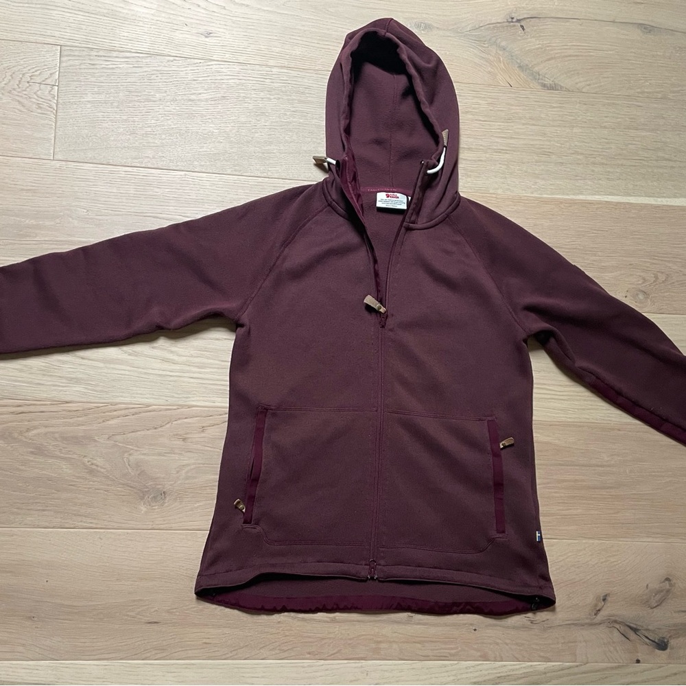 Fjallraven Burgundy Hooded Jacket